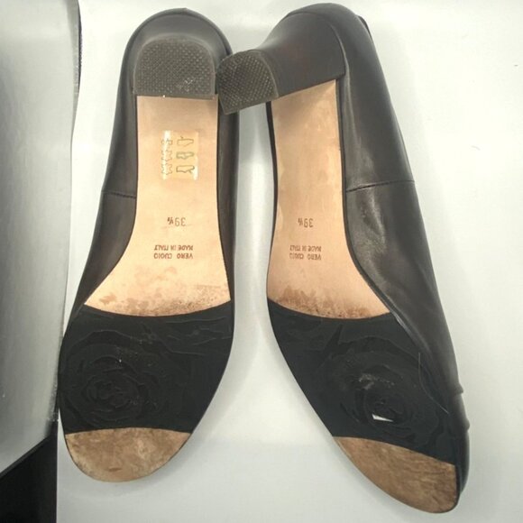 Taryn Rose Womens Leather Pumps Comfort Size 39.5 M Black Classic Workwear - Picture 5 of 8